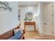 Welcoming foyer with wood floors, a bench, and decorative accents at 4247 Faber Place Dr # 5103, North Charleston, SC 29405