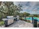 Outdoor kitchen with stainless steel grill and views, perfect for barbecues and entertaining at 4247 Faber Place Dr # 5103, North Charleston, SC 29405