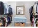Walk-in closet features organized storage solutions, clothing racks, and built-in shelving at 4281 Jacobs Point Ct, Ravenel, SC 29470