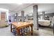 Large basement garage featuring multiple parking spaces and exposed block and beams at 4281 Jacobs Point Ct, Ravenel, SC 29470