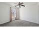 Comfortable bedroom featuring a ceiling fan and a large window at 5020 Holdsworth Dr, Summerville, SC 29485
