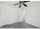 Neutral bedroom with a ceiling fan and a doorway to a hallway at 5020 Holdsworth Dr, Summerville, SC 29485