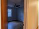 View into bedroom with ceiling fan and hardwood floors at 5310 Edith St, North Charleston, SC 29418