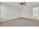 Bedroom with neutral paint, carpet, ceiling fan and natural light at 629 English Oak Cir, Moncks Corner, SC 29461