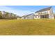 Lush backyard with a view of several neighboring houses and wooded area in the back at 68 Red Bluff St, Summerville, SC 29483