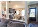 Open-concept dining area with adjacent kitchen, natural light, and stylish decor at 105 Wade Ct, Summerville, SC 29486