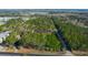 A captivating aerial view showcases a property nestled amidst lush greenery and mature trees, with neighboring residential areas nearby at 10812 Dorchester Rd, Summerville, SC 29485