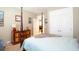 Bedroom with a four-poster bed, a white closet and light blue quilt at 126 Citrea Dr, Summerville, SC 29483