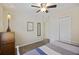 Bright bedroom with a ceiling fan, carpet, large closet, and natural light from the window at 1264 Fort Dr, Hanahan, SC 29410