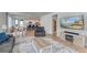 Spacious living room seamlessly flowing into a modern kitchen and dining area, creating an open concept at 131 Brant Dr, Summerville, SC 29483