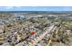 Aerial view of the home in a well-planned community, close to the water, highlighting its convenient location at 134 Country Oaks Ln, Wando, SC 29492