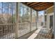 This is a beautiful balcony with two chairs that is facing a forest at 1413 Basildon Rd, Mount Pleasant, SC 29466