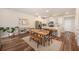 Open-concept dining area features stylish decor and seamlessly connects to the kitchen at 162 Winding River Dr, Johns Island, SC 29455
