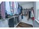 Well-organized walk-in closet with shelving and hanging racks for efficient storage solutions at 164 Buchanan Cir, Goose Creek, SC 29445
