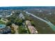 Serene aerial view of waterfront condos with community dock on a marsh at 1806 Long Bend Dr, Seabrook Island, SC 29455