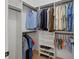 Walk-in closet with organized storage for clothing and shoes, maximizing space and functionality at 200 Bucksley Ln # 105, Charleston, SC 29492