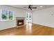 Bright and open living room featuring a fireplace, hardwood floors, and natural light at 268 Alexandra Dr # 9, Mount Pleasant, SC 29464