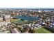 An aerial view capturing the home's location near a lake, tennis courts, and downtown amenities, offering a desirable lifestyle at 301 Broad St # 1, Charleston, SC 29401