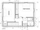 Second-floor floor plan features two bedrooms, a stackable washer/dryer, a closet, and a bathroom with dimensions at 301 Broad St # 1, Charleston, SC 29401
