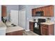 Galley style kitchen includes stainless sink and appliances at 306 Slow Mill Dr, Goose Creek, SC 29445