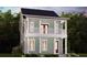Charming two-story home with a double porch, white railings, and red doors nestled in lush greenery at 339 Trailmore Ln, Summerville, SC 29486