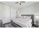 Bedroom features a ceiling fan and neutral tones at 384 Blowing Fresh Dr, Charleston, SC 29492