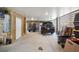 Spacious garage with ample parking, providing secure storage and easy access to vehicles, tools and watercraft at 384 Blowing Fresh Dr, Charleston, SC 29492