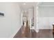 Hallway featuring hardwood floors and neutral paint at 384 Blowing Fresh Dr, Charleston, SC 29492