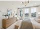 Bright primary bedroom with large windows, a dresser, and modern decor at 421 Grove End Rd, Moncks Corner, SC 29461