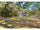 Well maintained backyard, featuring manicured lawn, mature trees, and residential home at 562 Fort Johnson Rd, Charleston, SC 29412