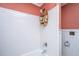 Bright bathroom features white subway tile in the shower at 562 Fort Johnson Rd, Charleston, SC 29412
