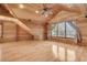 Spacious bedroom with vaulted wood ceilings, hardwood floors and large windows with great natural light at 741 Creekside Dr, Mount Pleasant, SC 29464