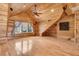 Spacious bedroom with vaulted wood ceilings, hardwood floors and large windows with great natural light at 741 Creekside Dr, Mount Pleasant, SC 29464