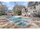 Swimming pool and outdoor patio space in the backyard, perfect for relaxation and entertaining at 741 Creekside Dr, Mount Pleasant, SC 29464