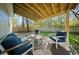 Inviting covered patio with comfortable seating, perfect for outdoor relaxation at 914 King Richard Dr, Charleston, SC 29407