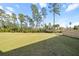 Expansive, grassy backyard with mature trees and privacy fence at 103 Cotesworth Ct, Summerville, SC 29486