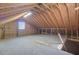 Unfinished attic space offering potential for customization or additional storage at 107 Minus St, Saint George, SC 29477