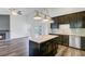 Kitchen featuring a center island, stainless appliances, and view into the living room at 1146 Rivercrest Dr, Charleston, SC 29412
