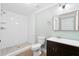Bathroom featuring a modern shower, toilet, and single sink at 1174 Fort Johnson Rd, James Island, SC 29412