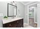 Bathroom featuring a modern vanity with a countertop sink at 1174 Fort Johnson Rd, James Island, SC 29412