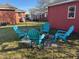Relaxing backyard setup with a fire pit and Adirondack chairs, perfect for gatherings at 1236 Fort Dr, Hanahan, SC 29410