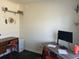 This home office features custom shelving, and hardwood floors at 1236 Fort Dr, Hanahan, SC 29410