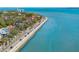 Coastal community aerial view of residences near the waterfront with scenic views at 184 Tradd St, Charleston, SC 29401