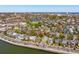 Breathtaking aerial showcases a waterfront neighborhood and stunning skyline with water views at 184 Tradd St, Charleston, SC 29401