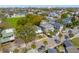 Bird's-eye view of homes on tree-lined street in a beautiful neighborhood near the water at 184 Tradd St, Charleston, SC 29401