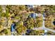 Aerial view showcasing the home's location, nearby streets, and surrounding greenery at 2107 Nicholas David Path, Johns Island, SC 29455