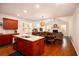 Spacious kitchen with granite counters, an island, stainless appliances and an open floorplan at 2107 Nicholas David Path, Johns Island, SC 29455
