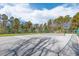 Outdoor Tennis court showing net and surrounding fence at 233 Ashmont Dr, Wando, SC 29492