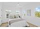 Bright bedroom features neutral decor, a ceiling fan, and plenty of natural light at 2607 Cameron Blvd, Isle of Palms, SC 29451