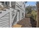 Convenient outdoor shower and private entrance near the backyard, with neat landscaping and fencing at 2607 Cameron Blvd, Isle of Palms, SC 29451